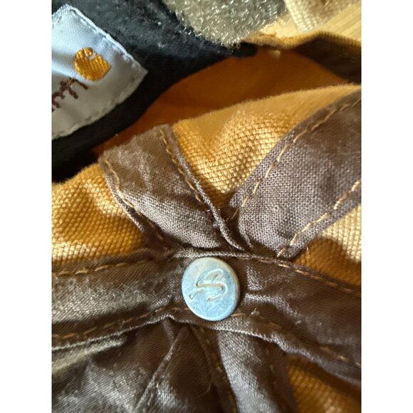 Carhartt Mens Odessa Brown Adjustable Canvas Baseball Cap Velcro - Picture 10 of 16